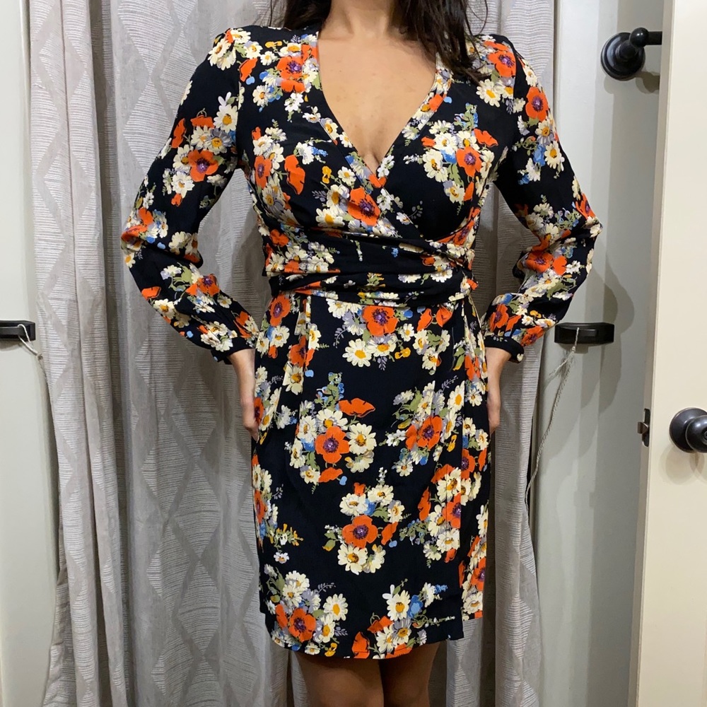 ASOS wrap floral dress